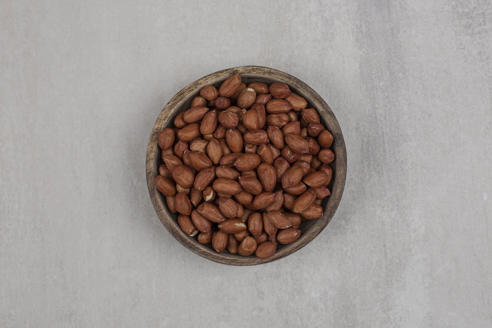 Raw handpicked peanuts